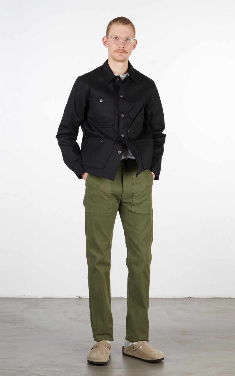 Tellason Coverall Jacket Selvedge Denim Black 13.5oz