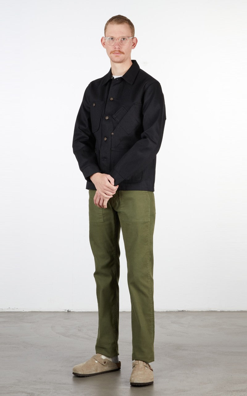 Tellason Coverall Jacket Selvedge Denim Black 13.5oz