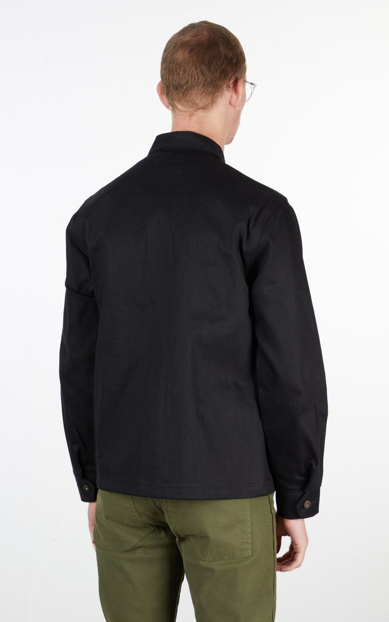 Tellason Coverall Jacket Selvedge Denim Black 13.5oz