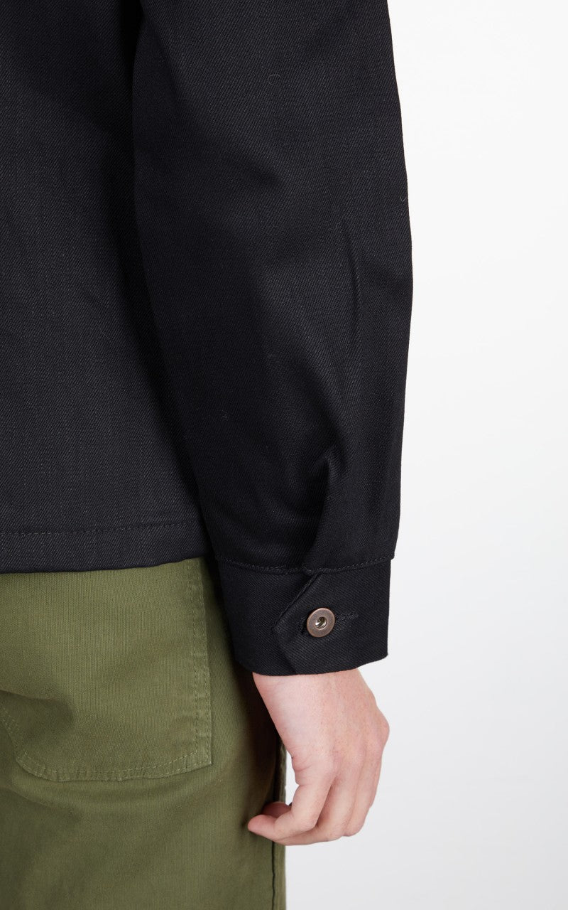 Tellason Coverall Jacket Selvedge Denim Black 13.5oz