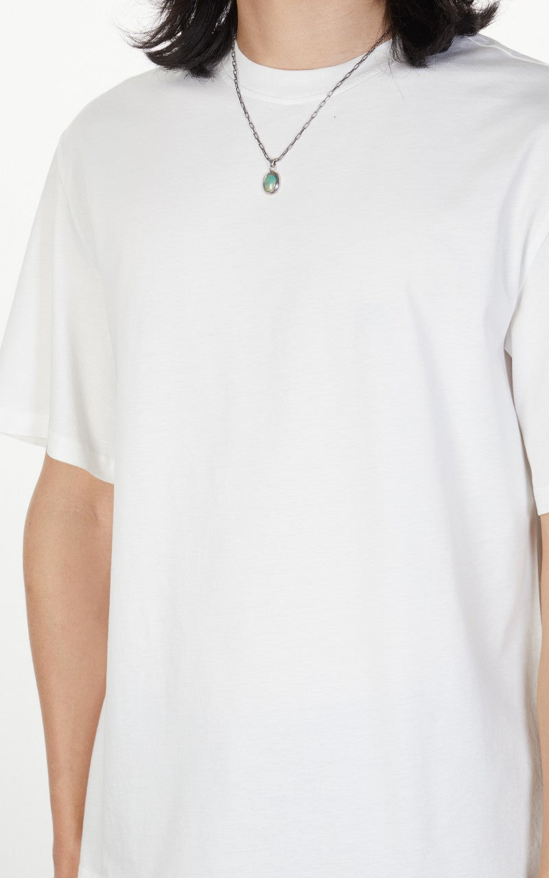 Merz b. Schwanen CTOS02 Oversized Crew Neck Tee White