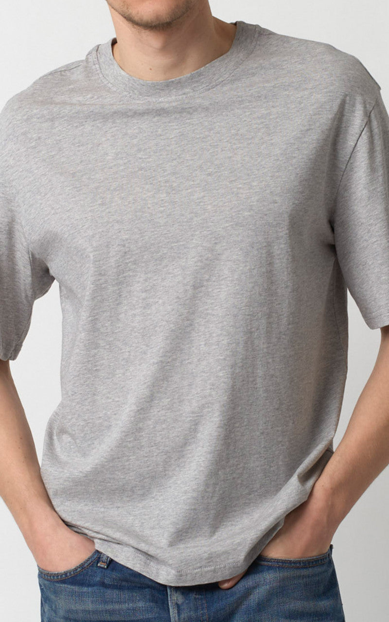 Merz b. Schwanen CTOS02 Oversized Crew Neck Tee Grey Melange
