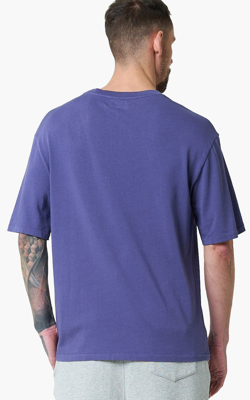 Merz b. Schwanen CTOS04 Oversized Crew Neck Tee Purple Blue