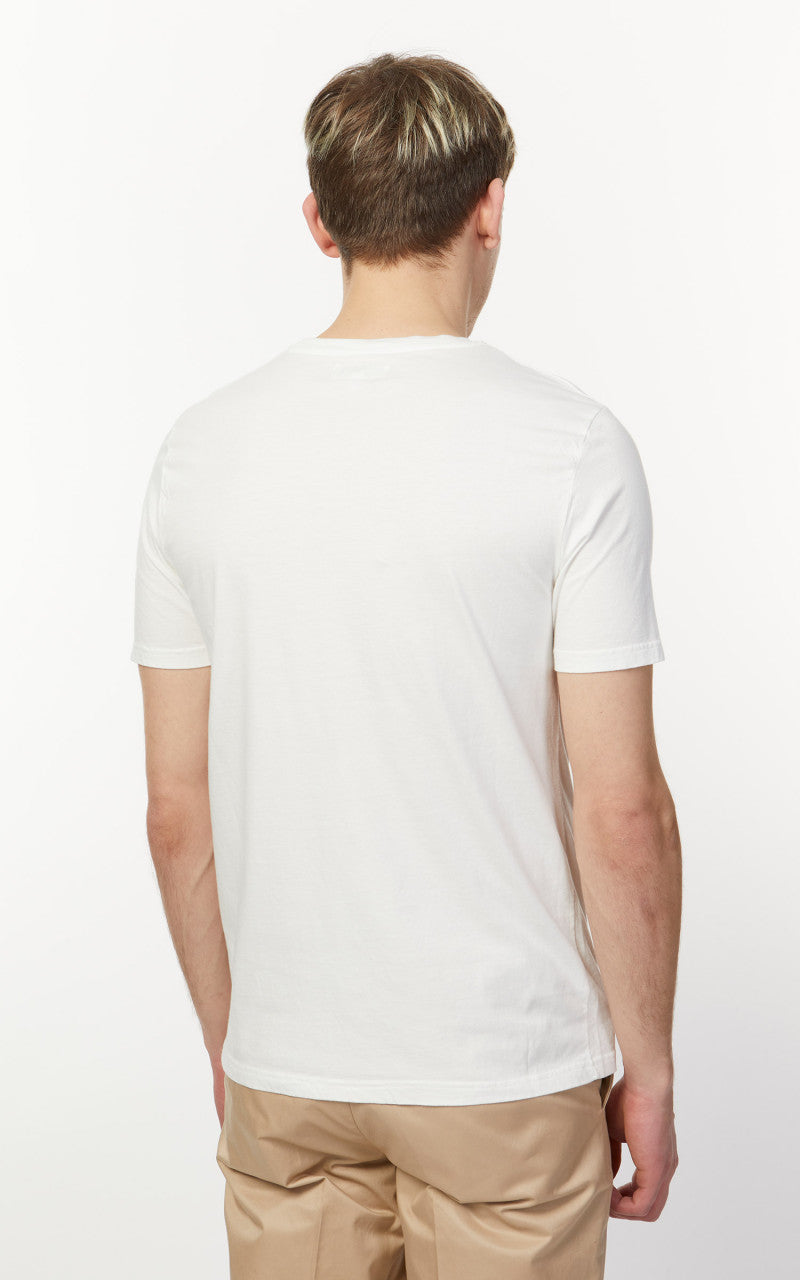 Merz b. Schwanen CTP02 Crew Neck Pocket Tee White