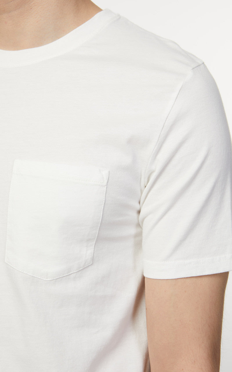 Merz b. Schwanen CTP02 Crew Neck Pocket Tee White