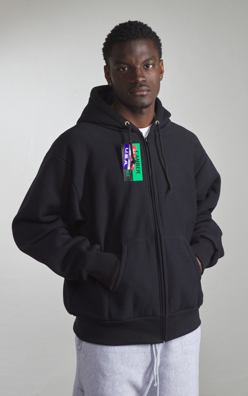 Camber USA #231 Heavyweight Zip Hoody Black