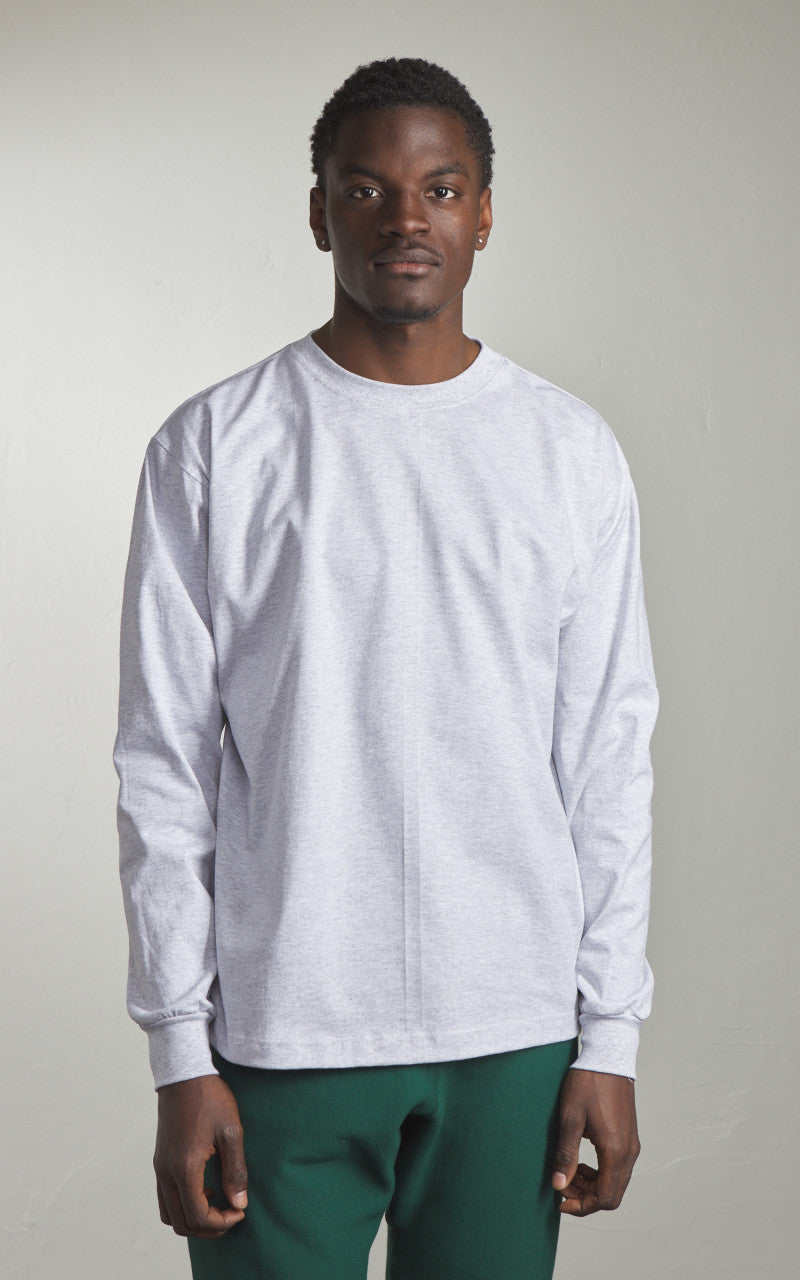 Camber USA #305 Heavyweight Longsleeve T-Shirt Heather Grey