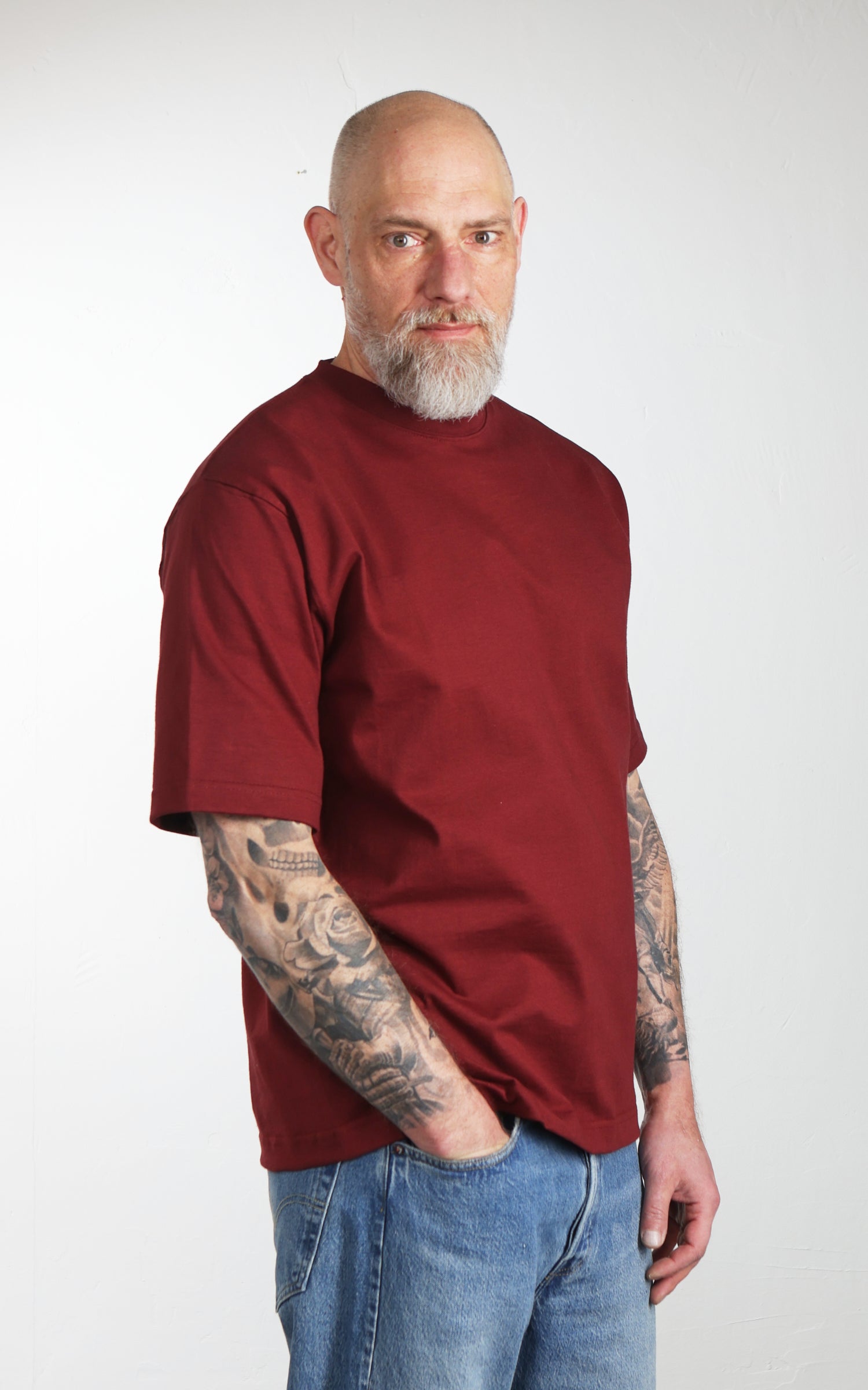 Camber USA #301 Heavyweight T-Shirt Burgundy