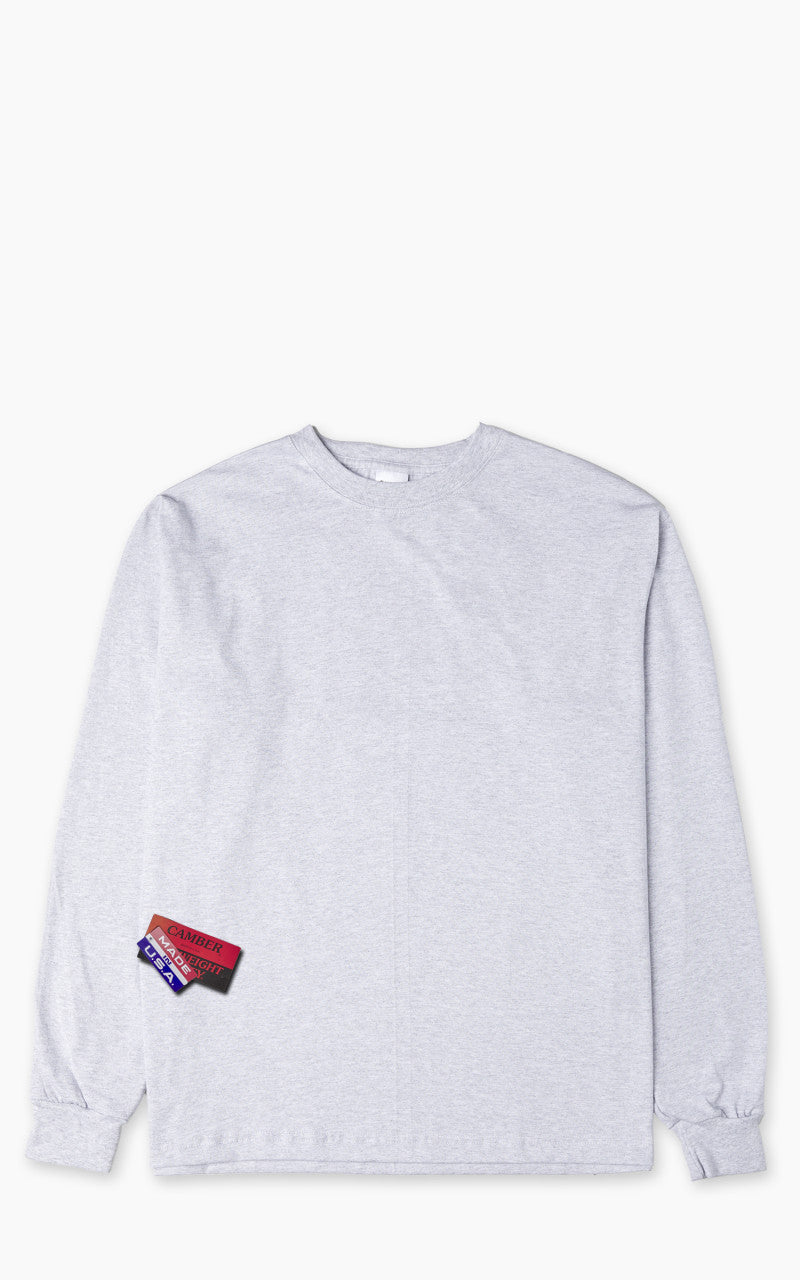 Camber USA #305 Heavyweight Longsleeve T-Shirt Heather Grey