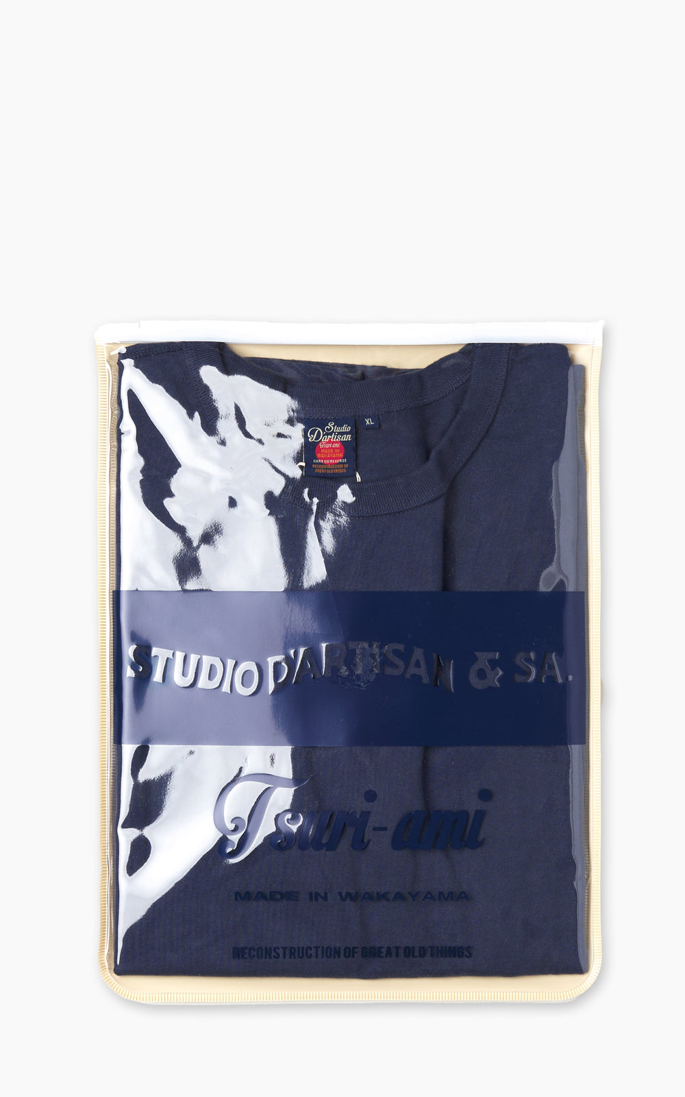 Studio D'Artisan 9913 Loopwheeled T-Shirt Pack Navy