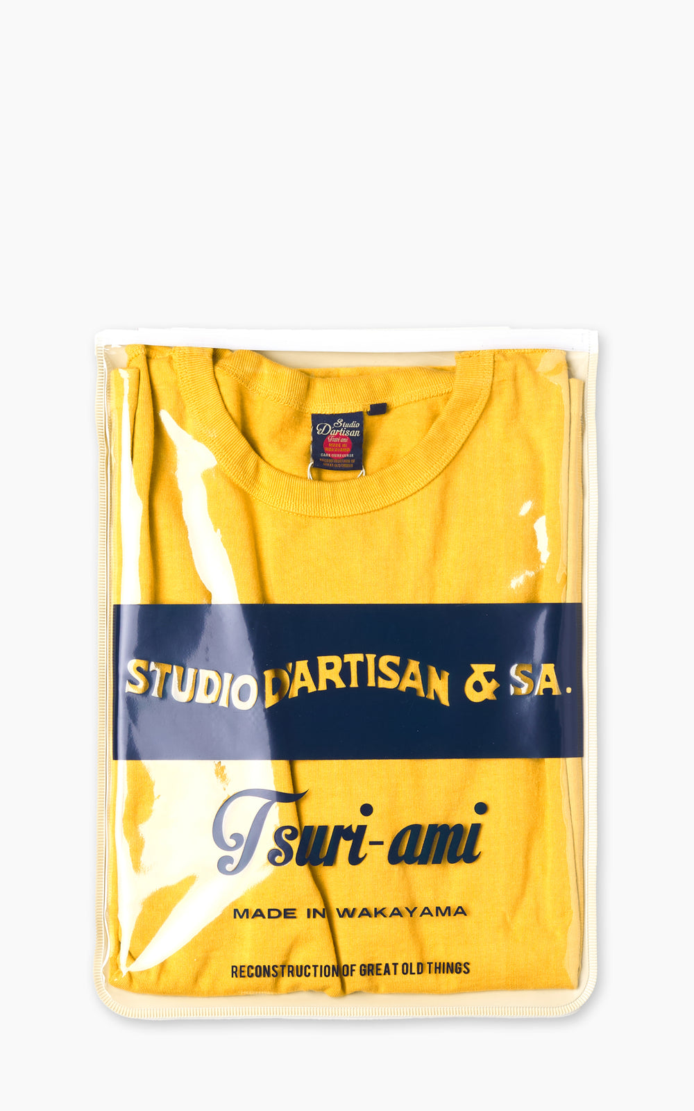 Studio D'Artisan 9913 Loopwheeled T-Shirt Pack Yellow
