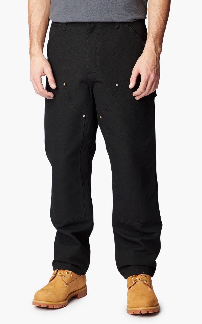 Carhartt WIP Double Knee Pant Dearborn Canvas Black Rigid