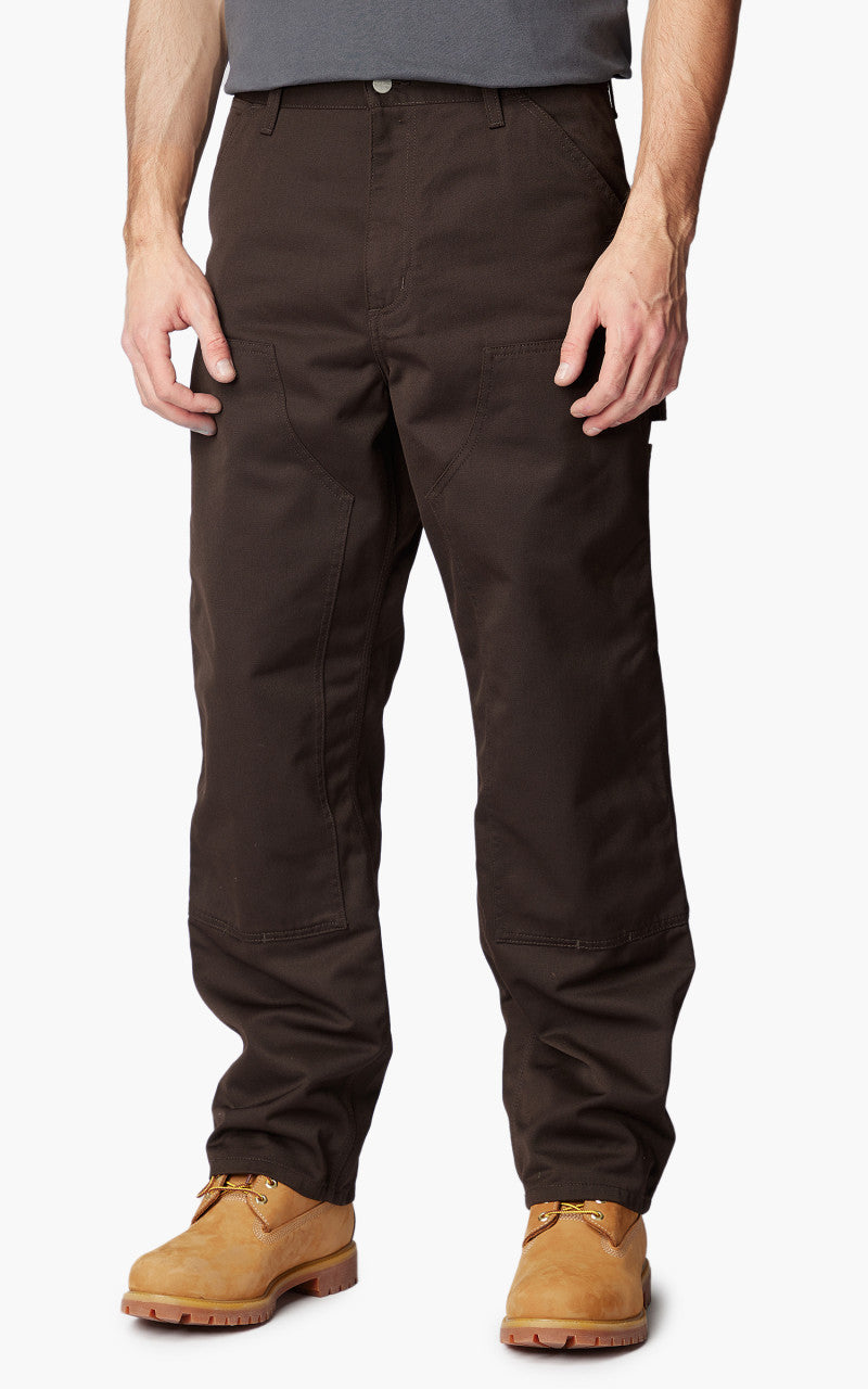Carhartt WIP DOUBLE KNEE PANT ダークブラウン　34 New CARHARTT Men's 36 x 34 Loose Fit Double Knee Brown Canvas