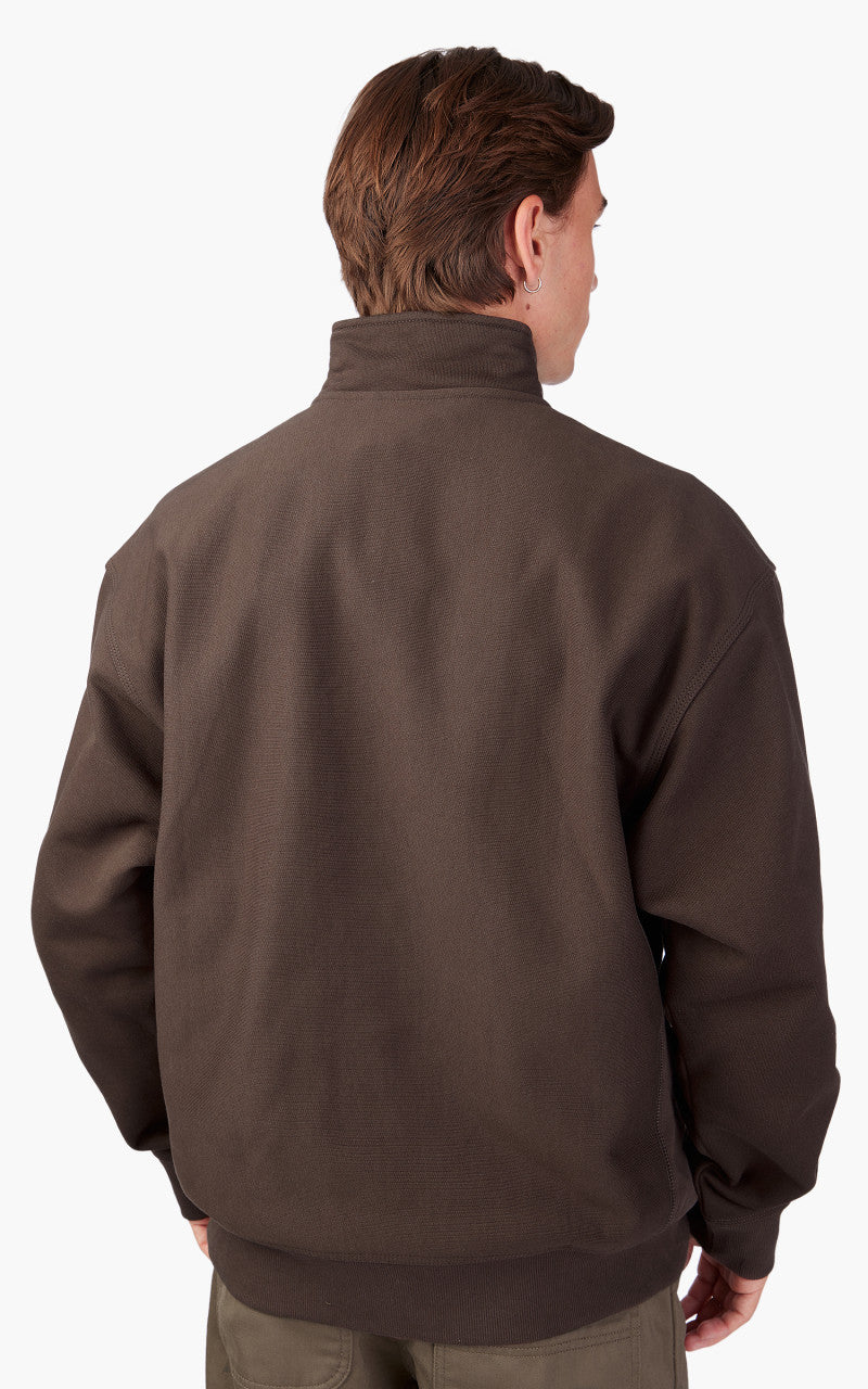 Carhartt WIP Half Zip American Script Sweatshirt Buckeye