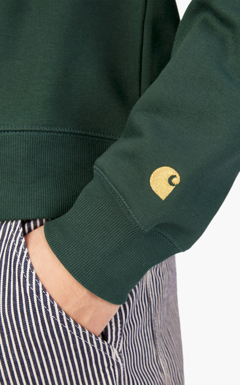 Carhartt WIP Chase Sweatshirt Discovery Green/Gold