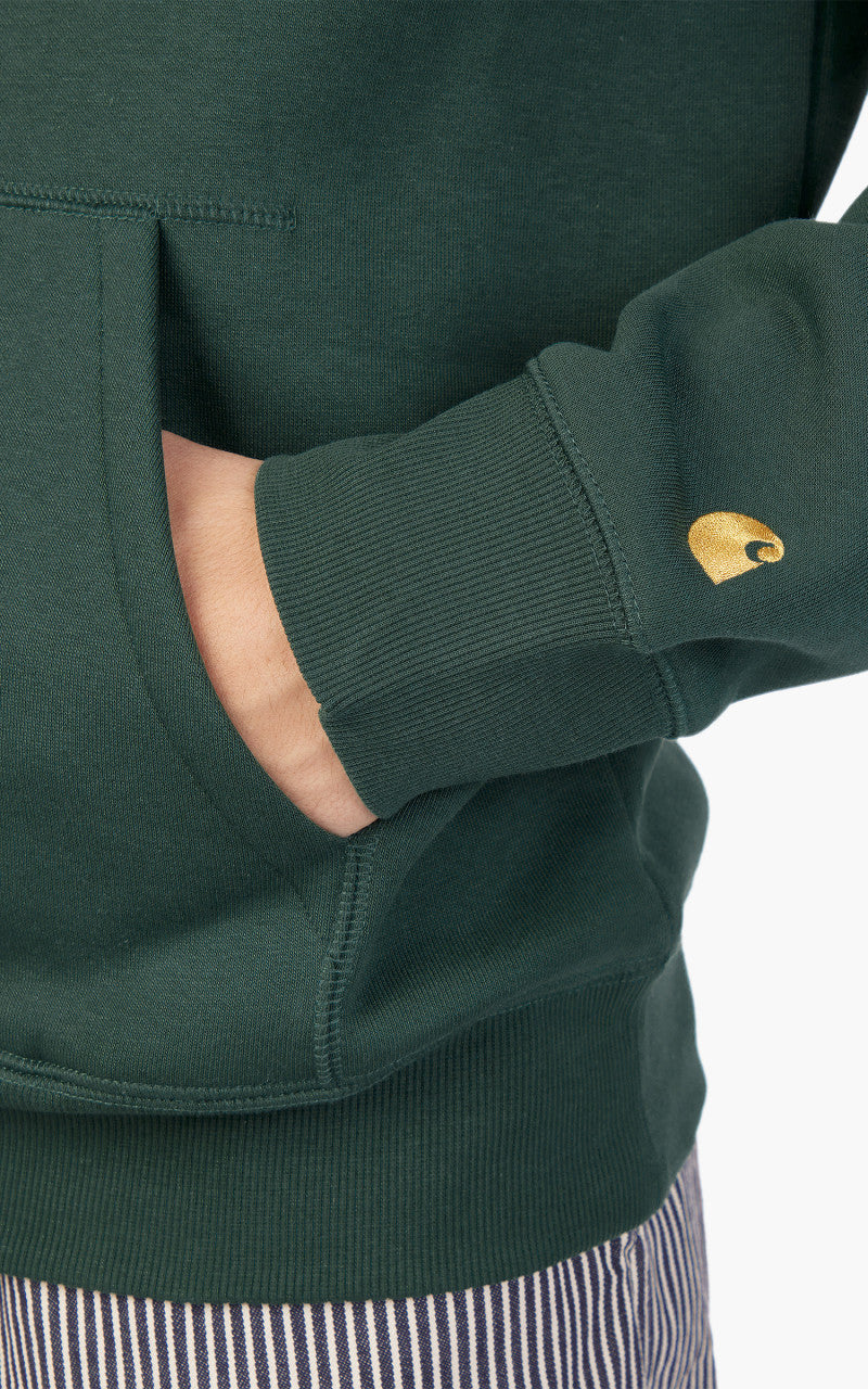 Carhartt WIP Hooded Chase Sweatshirt Discovery Green/Gold