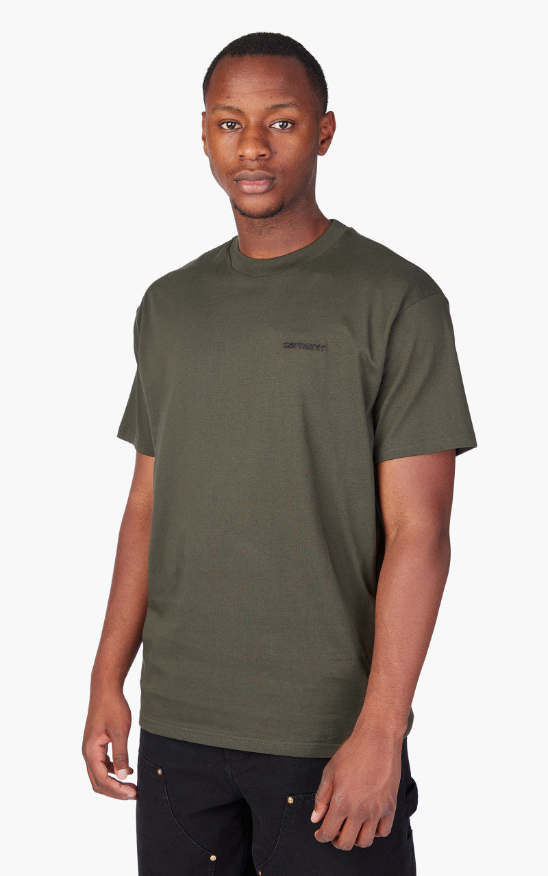 Carhartt WIP S/S Script Embroidery T-Shirt Cypress/Black