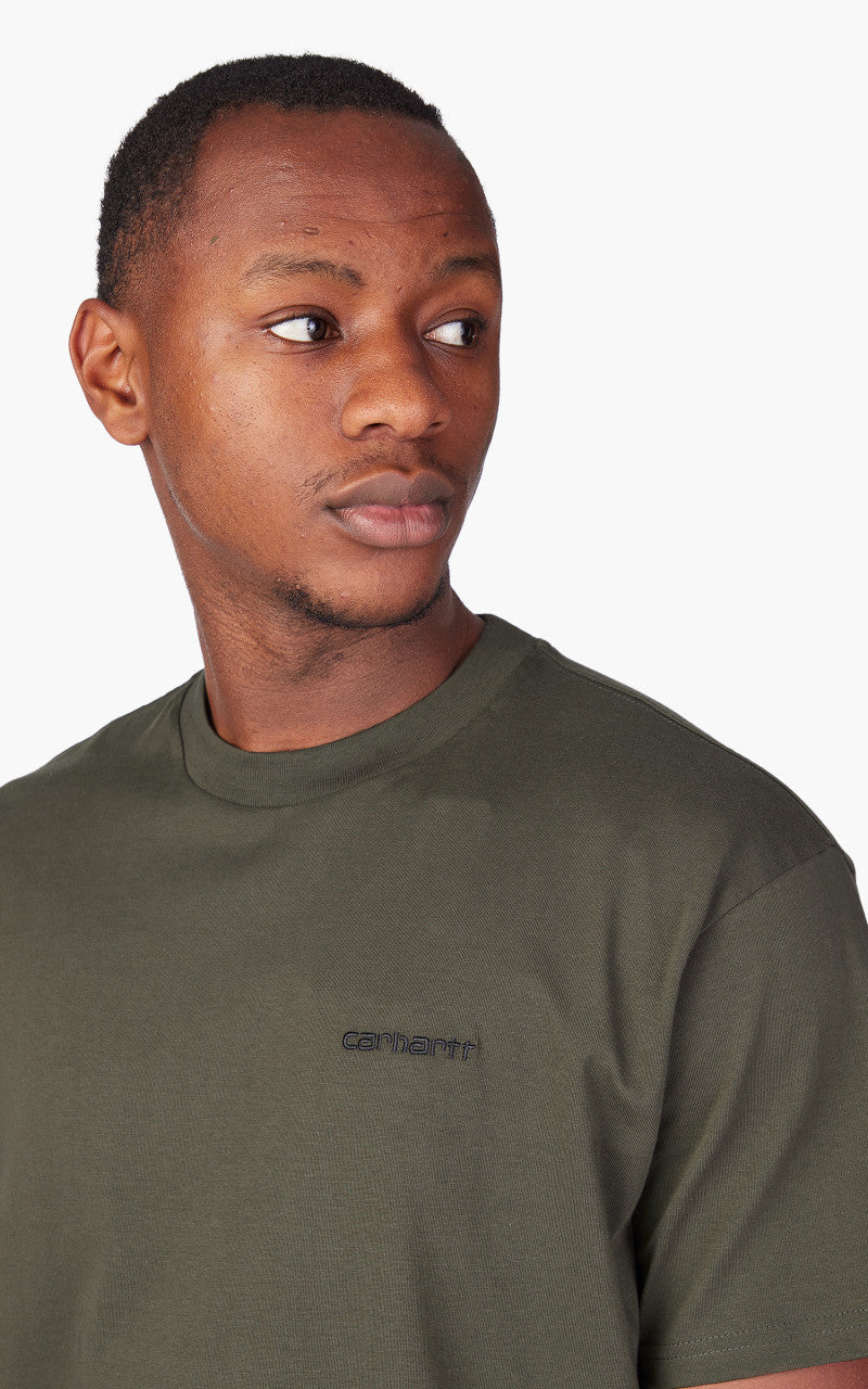 Carhartt WIP S/S Script Embroidery T-Shirt Cypress/Black