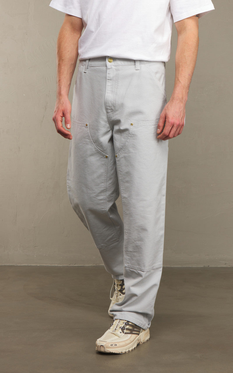 Carhartt WIP Double Knee Pant Dearborn Canvas Basalt Rinsed