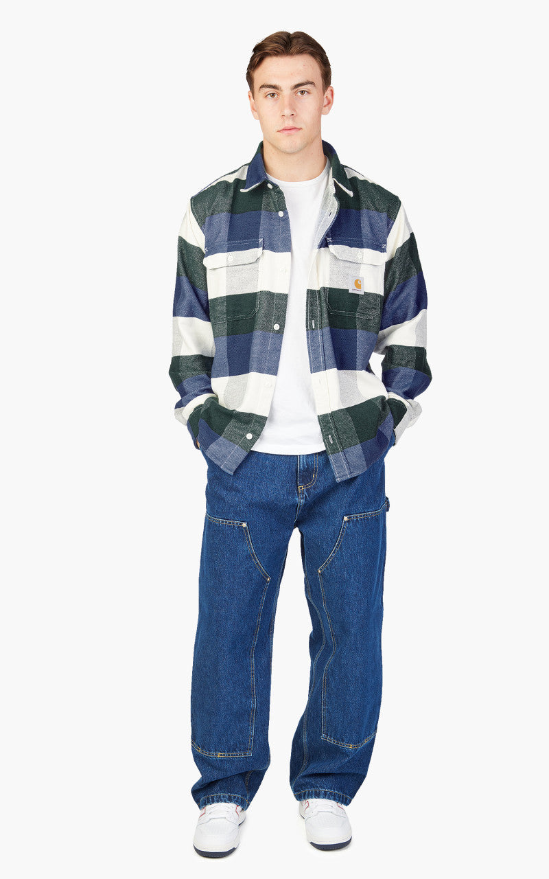 Carhartt WIP L/S Lyman Shirt Lyman Check/Discovery Green