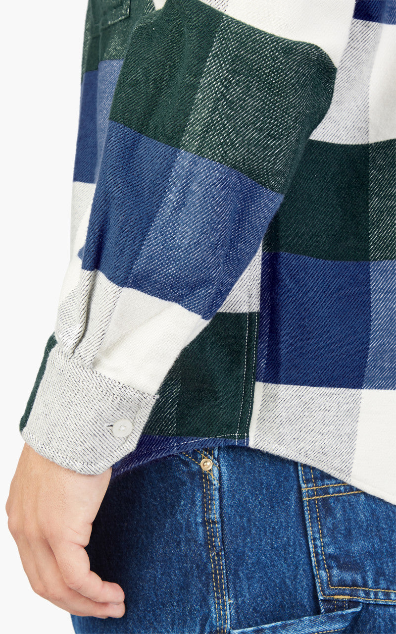 Carhartt WIP L/S Lyman Shirt Lyman Check/Discovery Green