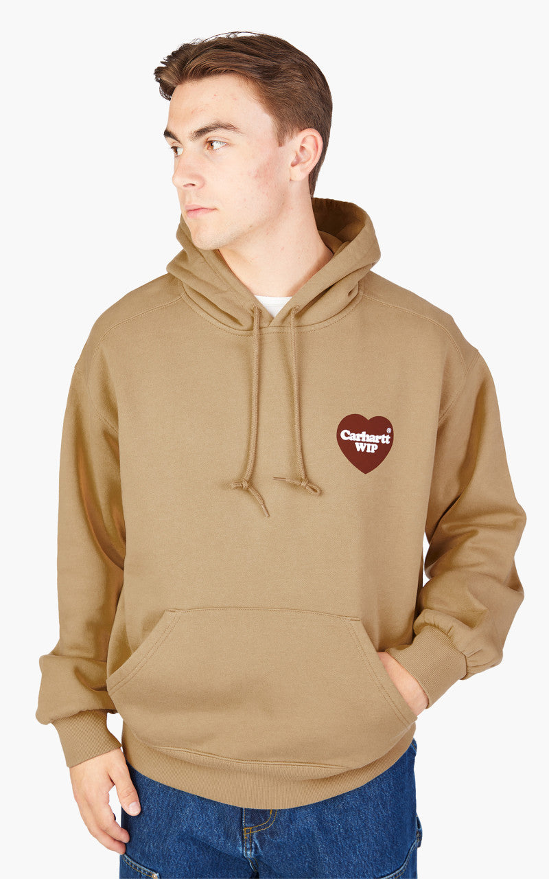 Carhartt WIP Hooded Heart Sweat Dusty H Brown