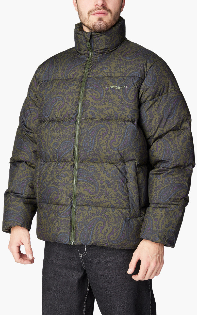 Carhartt WIP Springfield Jacket Paisley Print Plant/Black