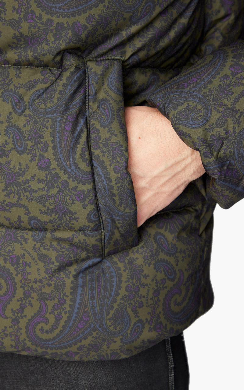 Carhartt WIP Springfield Jacket Paisley Print Plant/Black