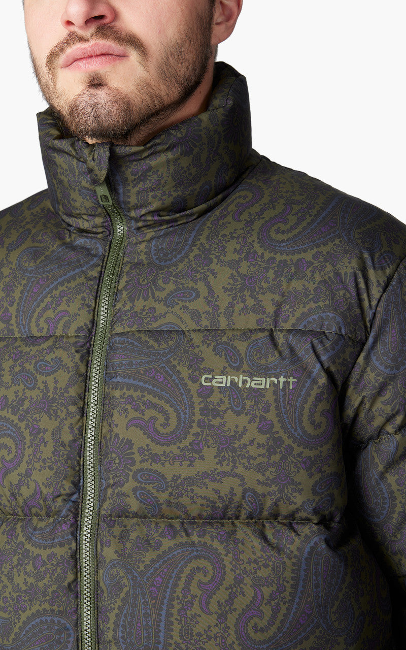 Carhartt WIP Springfield Jacket Paisley Print Plant/Black