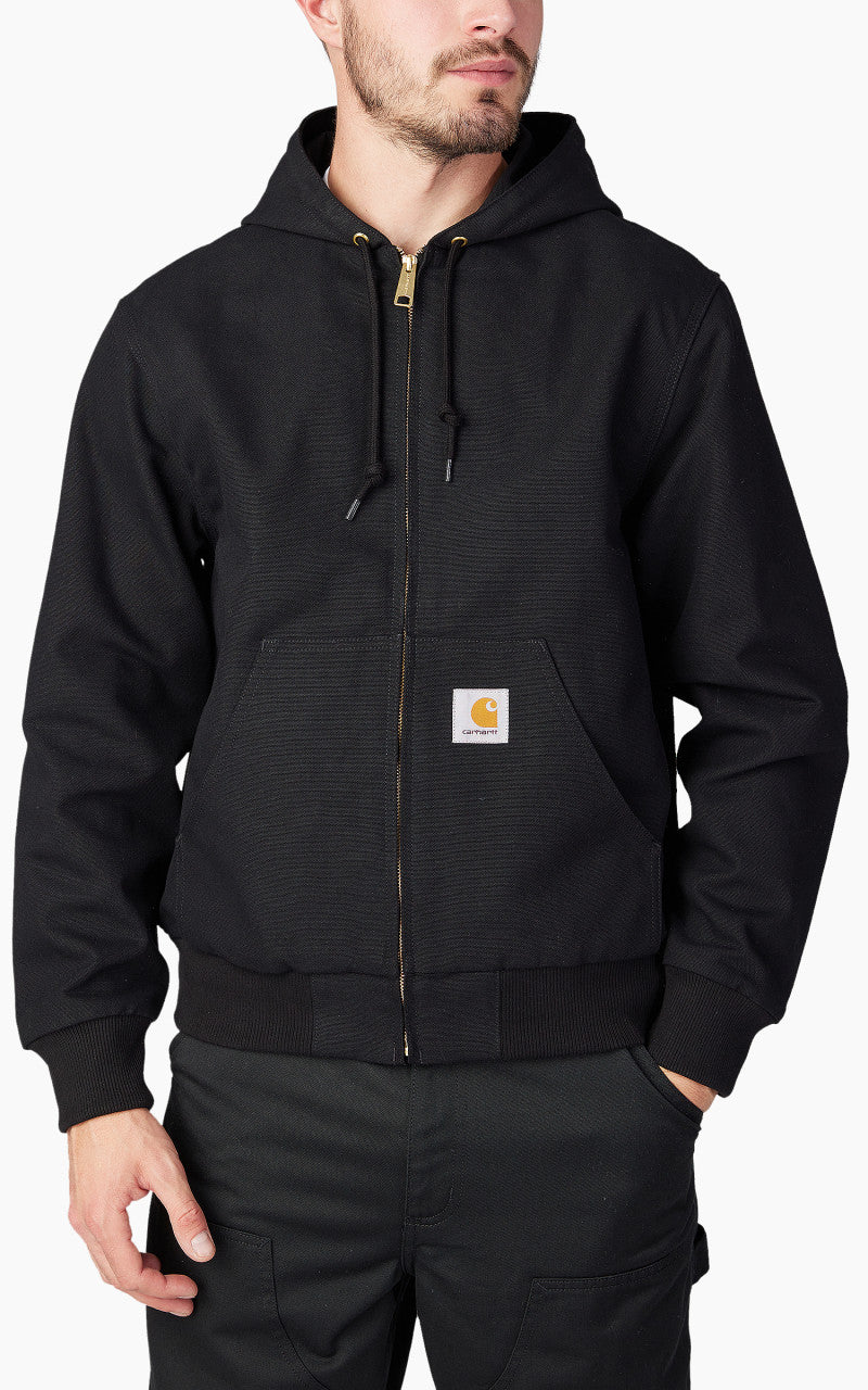 Carhartt WIP Active Jacket Dearborn Canvas Black Rinsed