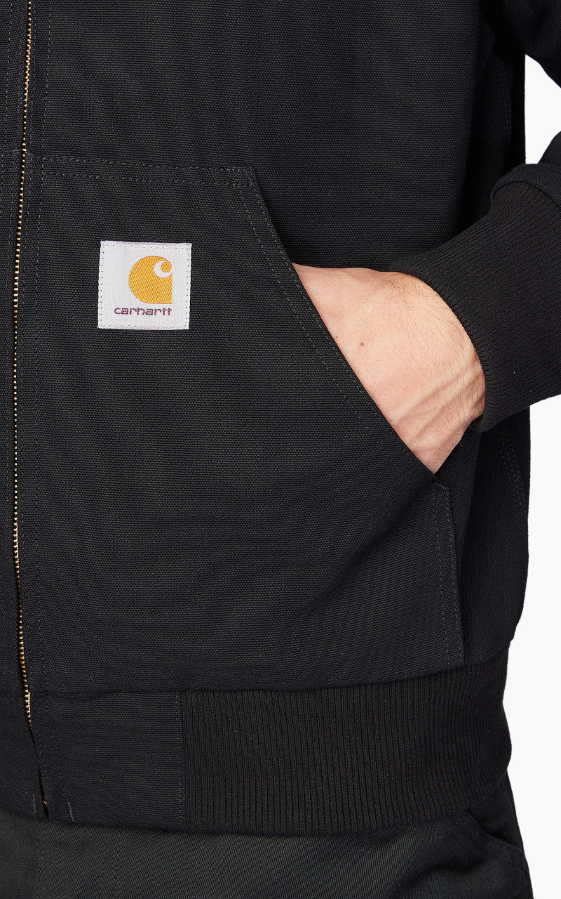 Carhartt WIP Active Jacket Dearborn Canvas Black Rinsed