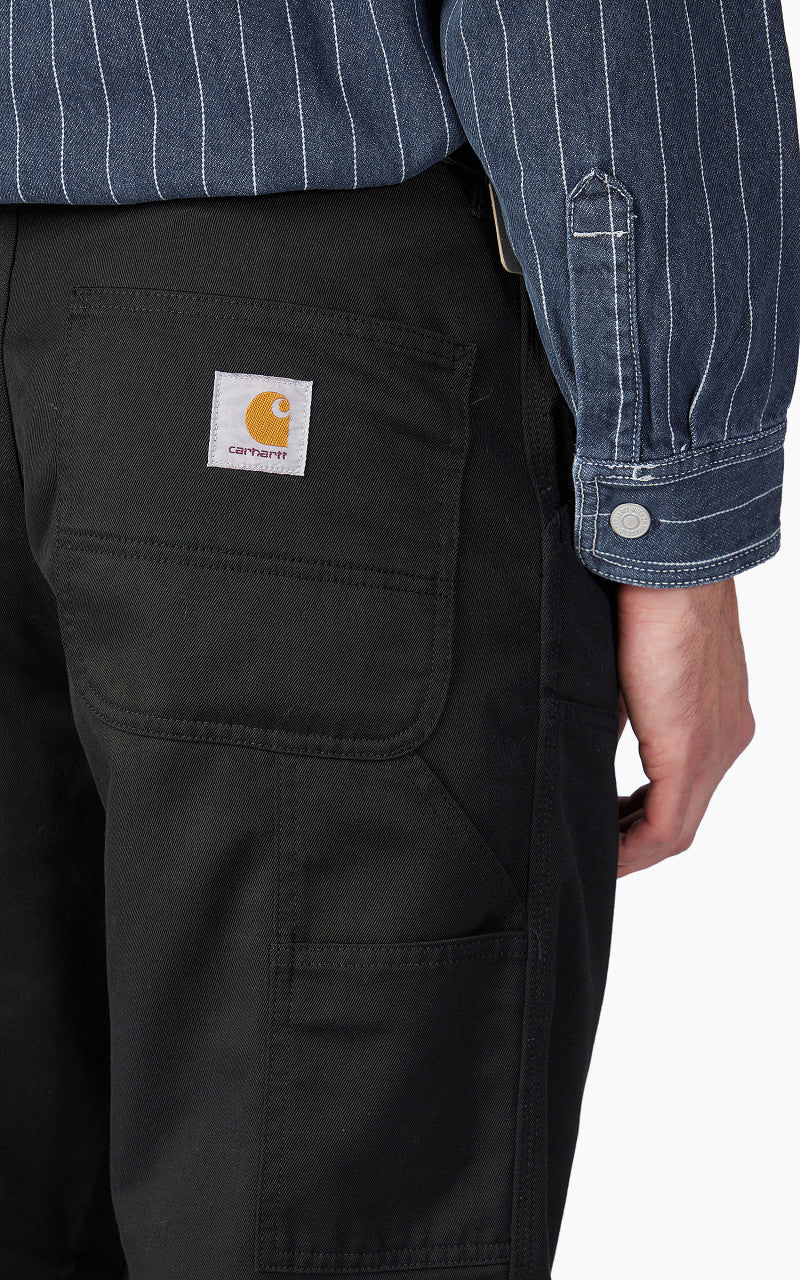 Carhartt WIP Double Knee Pant Denison Twill Rinsed Black