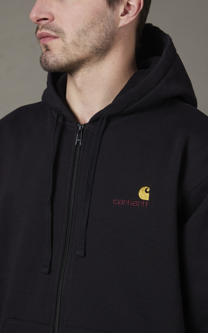 Carhartt WIP Hooded American Script Jacket Black