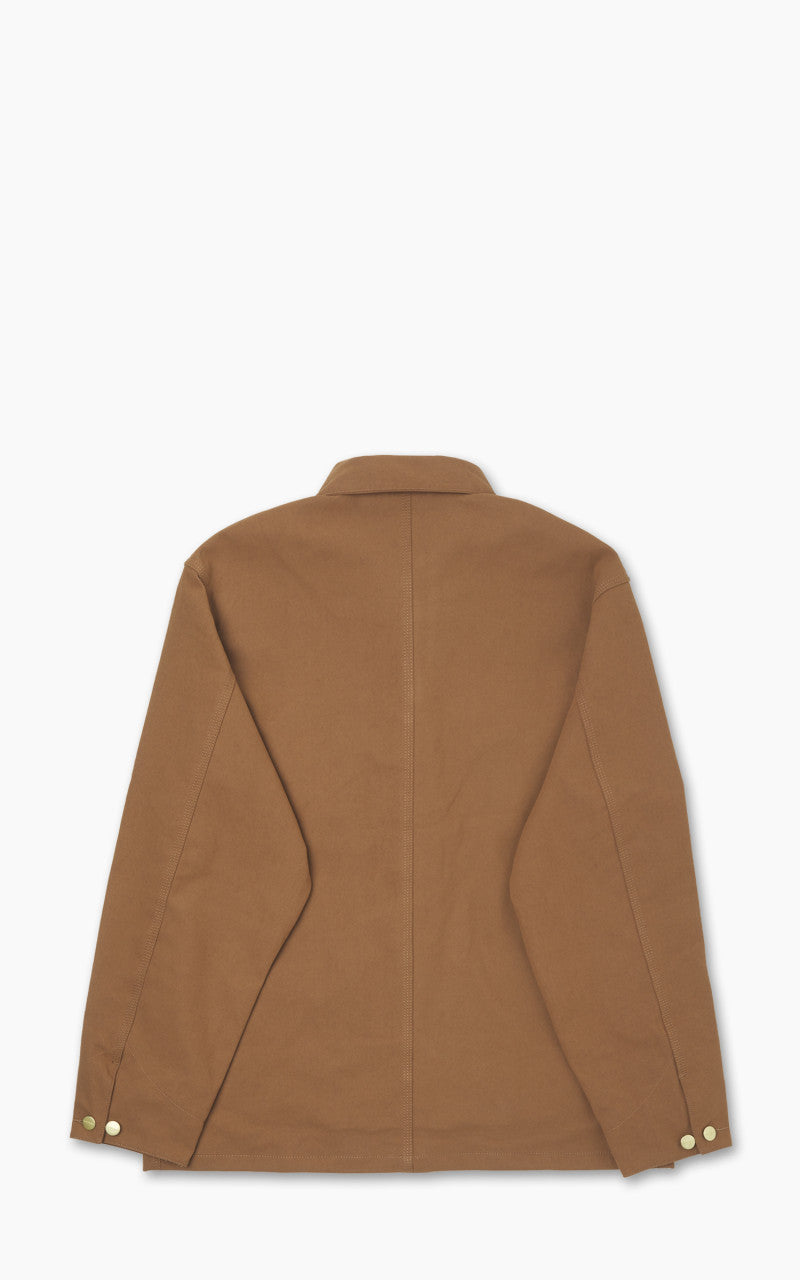 Carhartt WIP Suede Michigan Coat Artificial Suede Leather Hamilton Brown