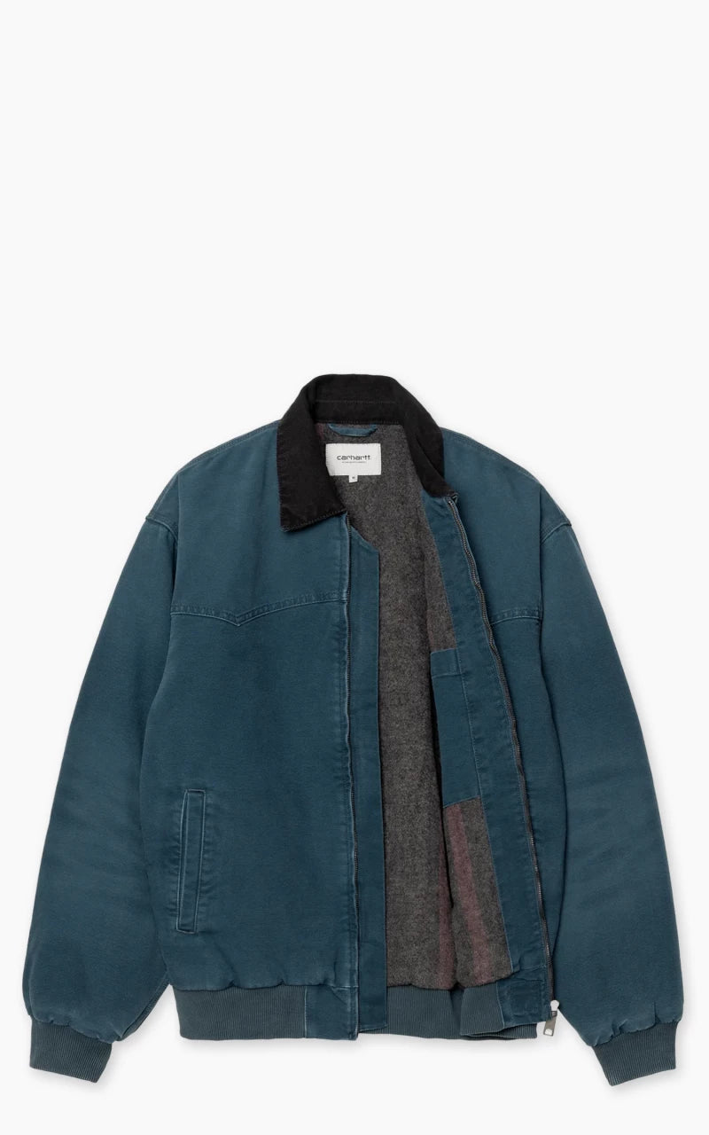 Carhartt WIP OG Santa Fe Jacket Dearborn Canvas Deep Lagoon/Black