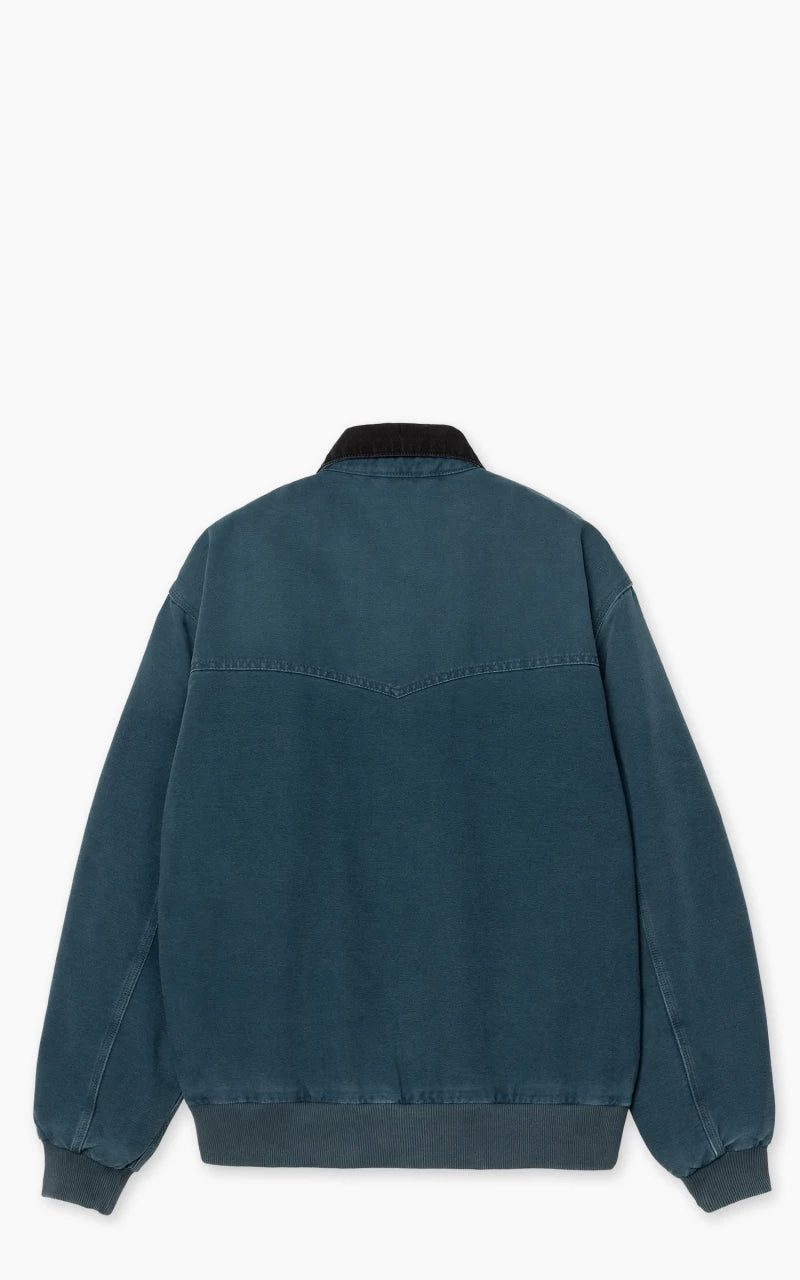Carhartt WIP OG Santa Fe Jacket Dearborn Canvas Deep Lagoon/Black