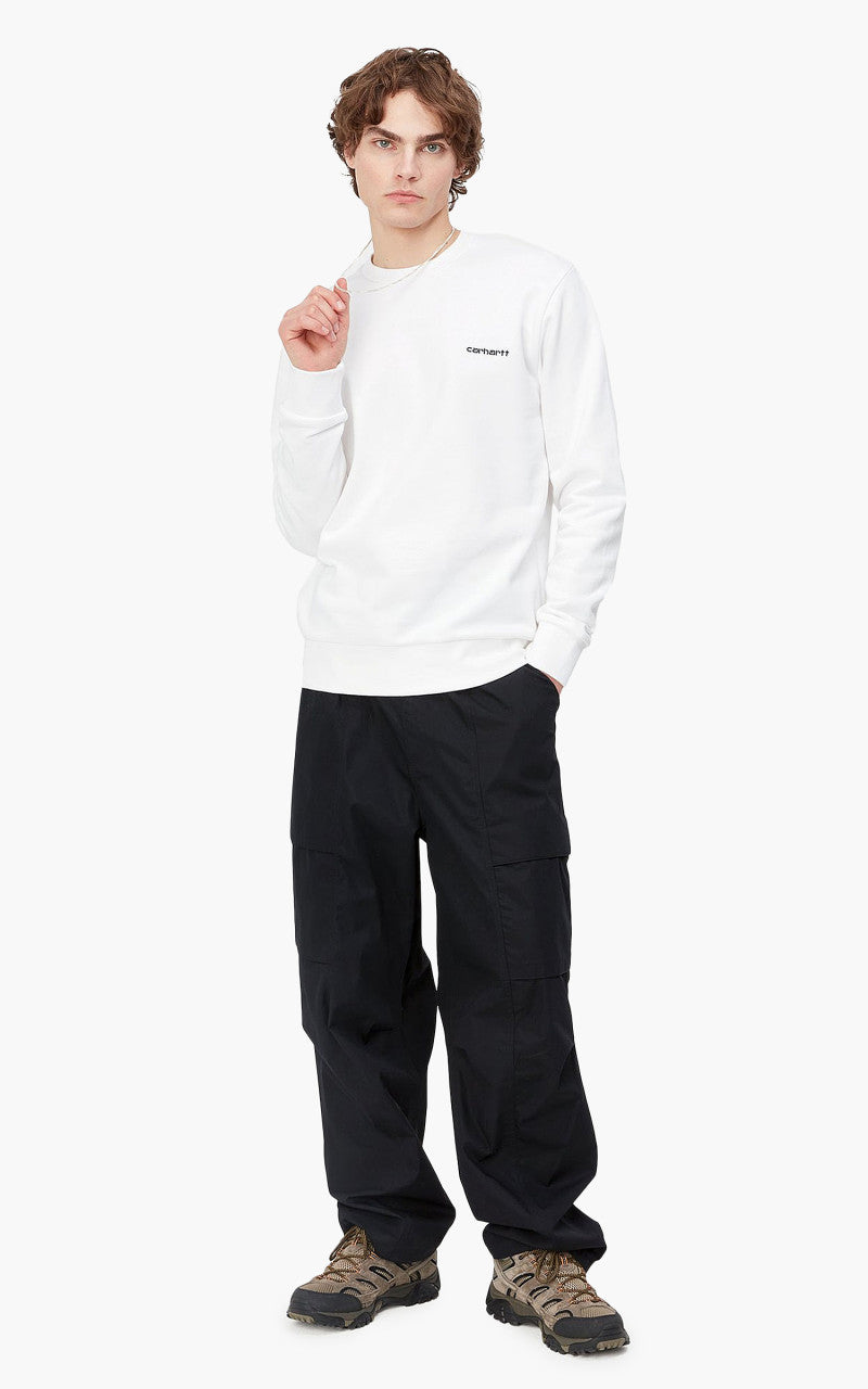 Carhartt WIP Script Embroidery Sweat White/Black