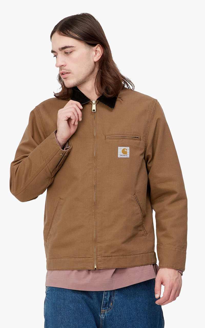 Carhartt WIP Detroit Jacket Hamilton Brown/Black Rinsed