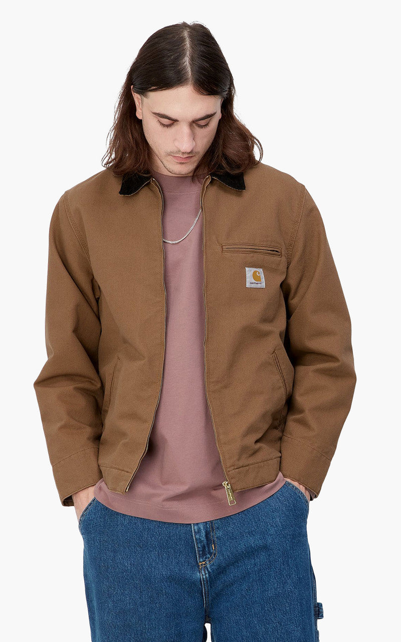 Carhartt WIP Detroit Jacket Hamilton Brown/Black Rinsed