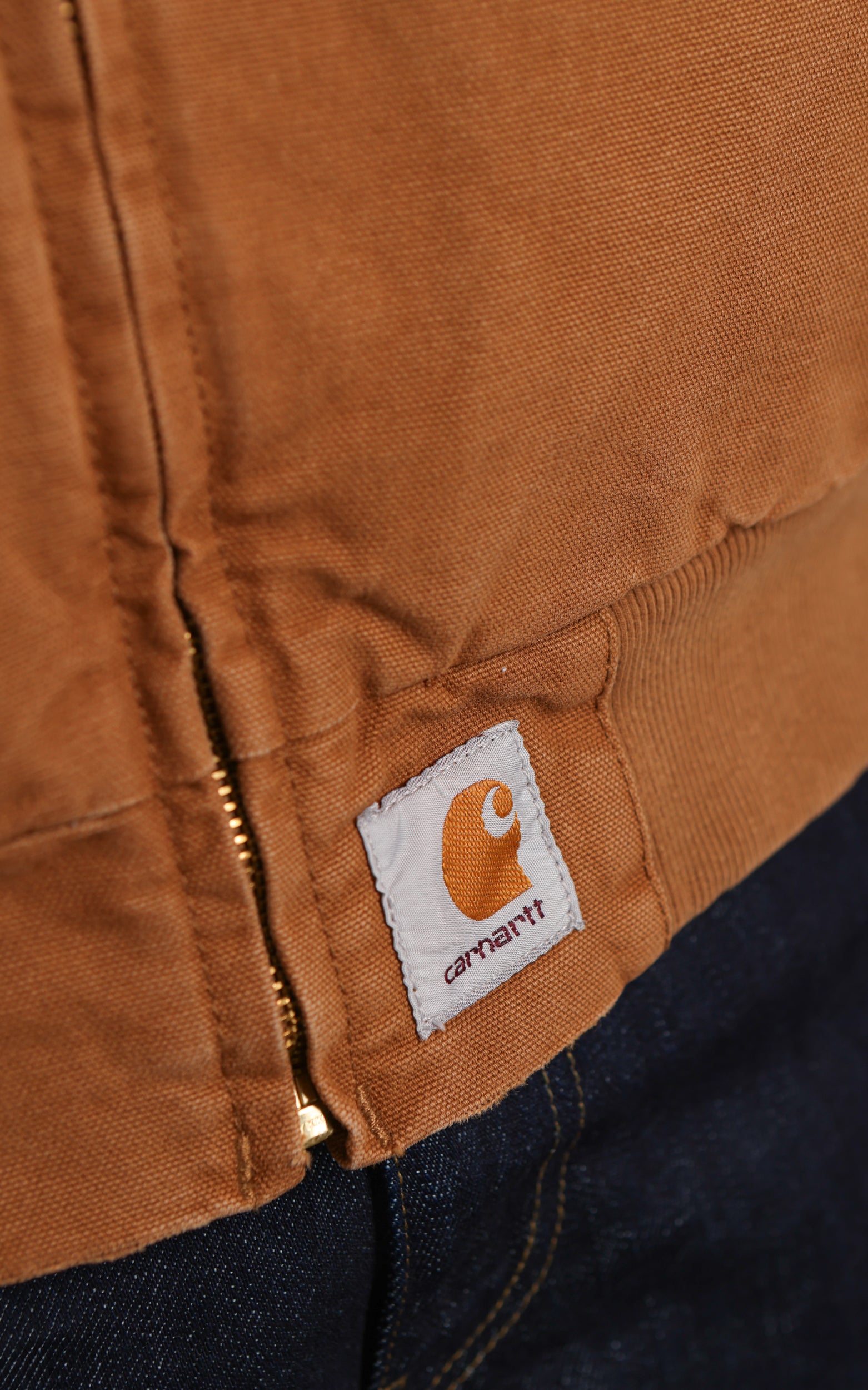 Carhartt WIP OG Santa Fe Jacket Dearborn Canvas Grind Washed Hamilton Brown/Tobacco