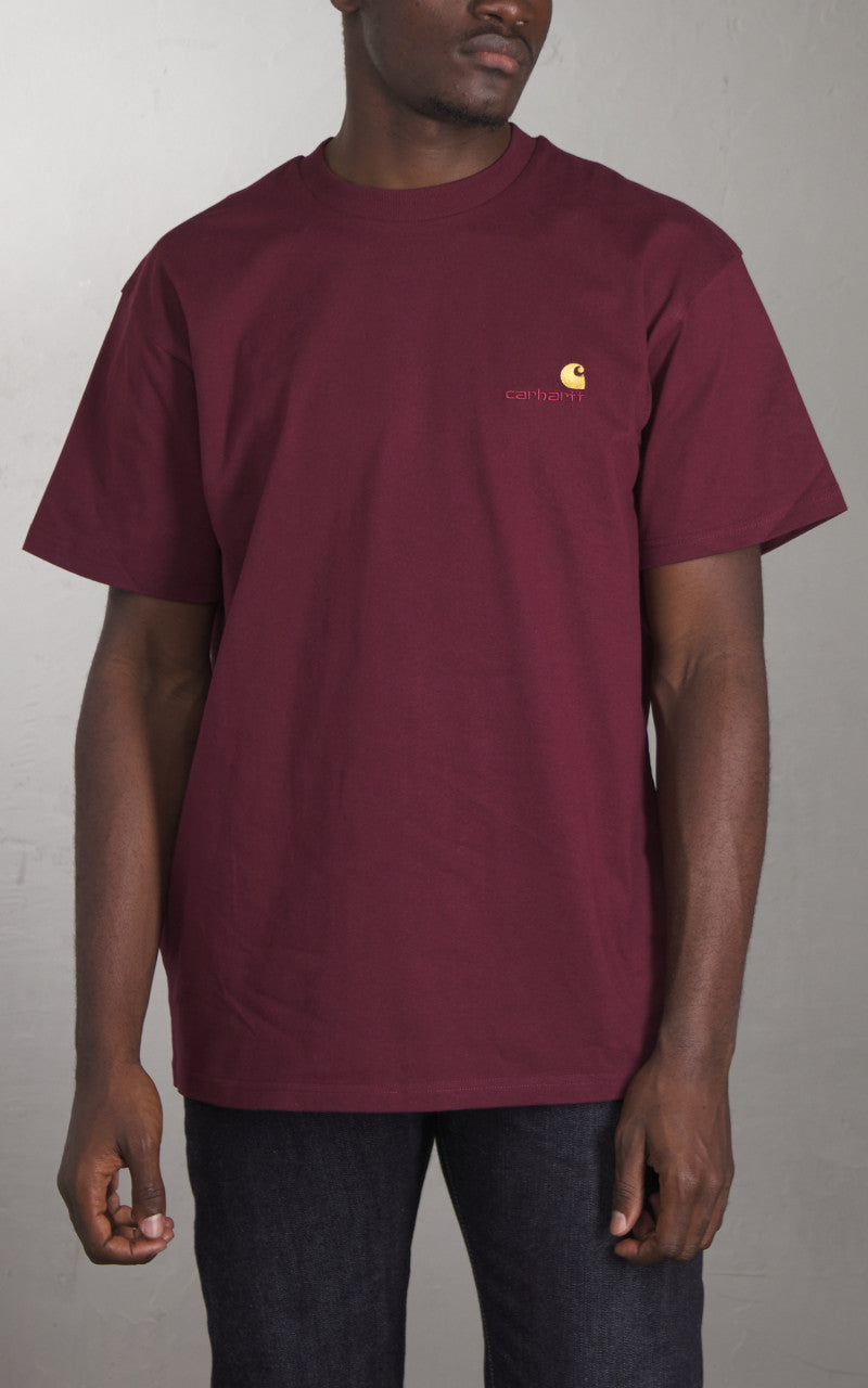 Carhartt WIP S/S American Script T-Shirt Malbec