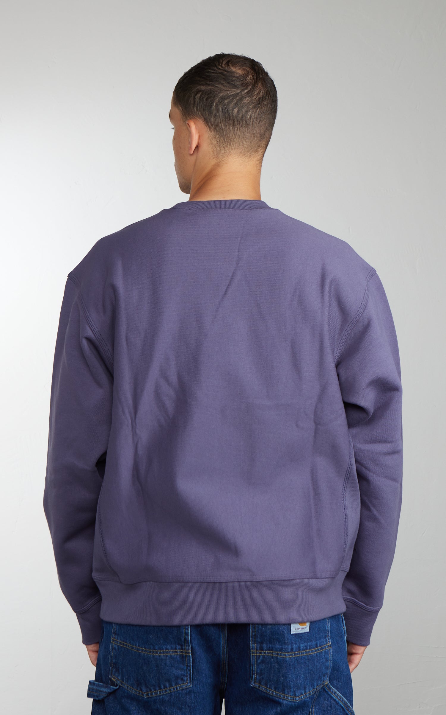 Carhartt WIP American Script Sweatshirt Shady Purple
