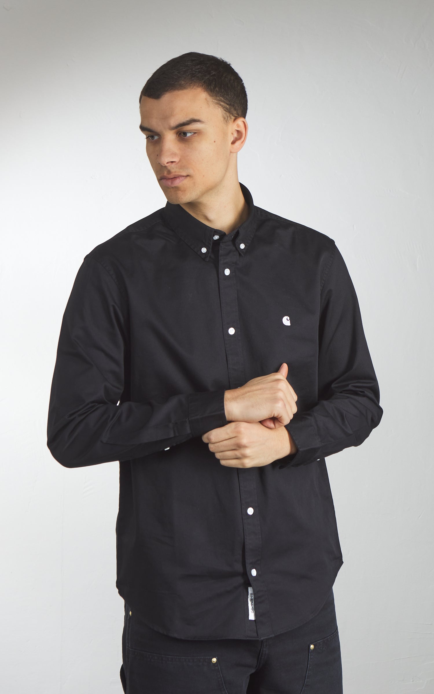 Carhartt WIP L/S Madison Shirt Black/White