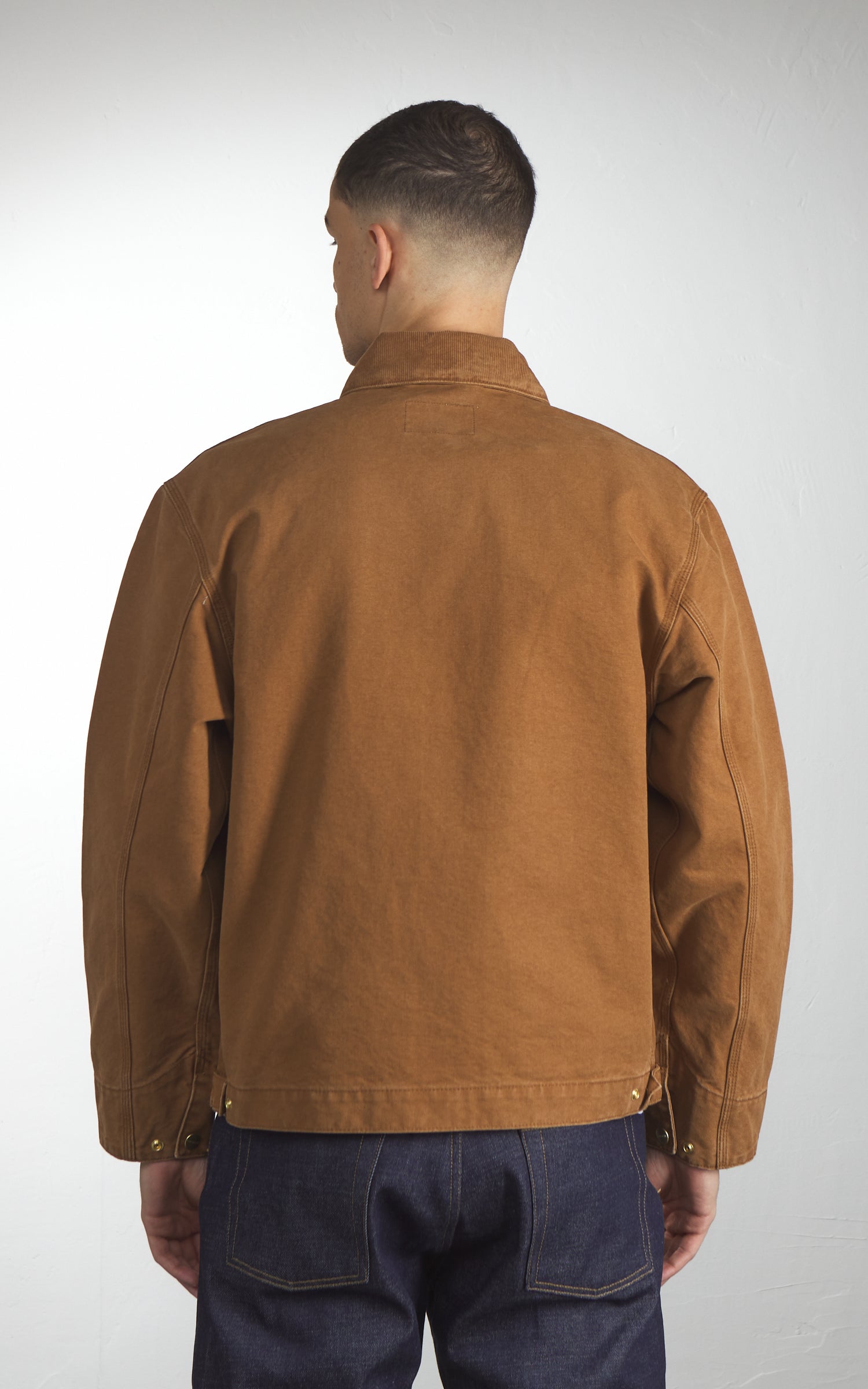 Carhartt WIP Detroit Jacket Dearborn Stone Canvas Hamilton Brown/Hamilton Brown