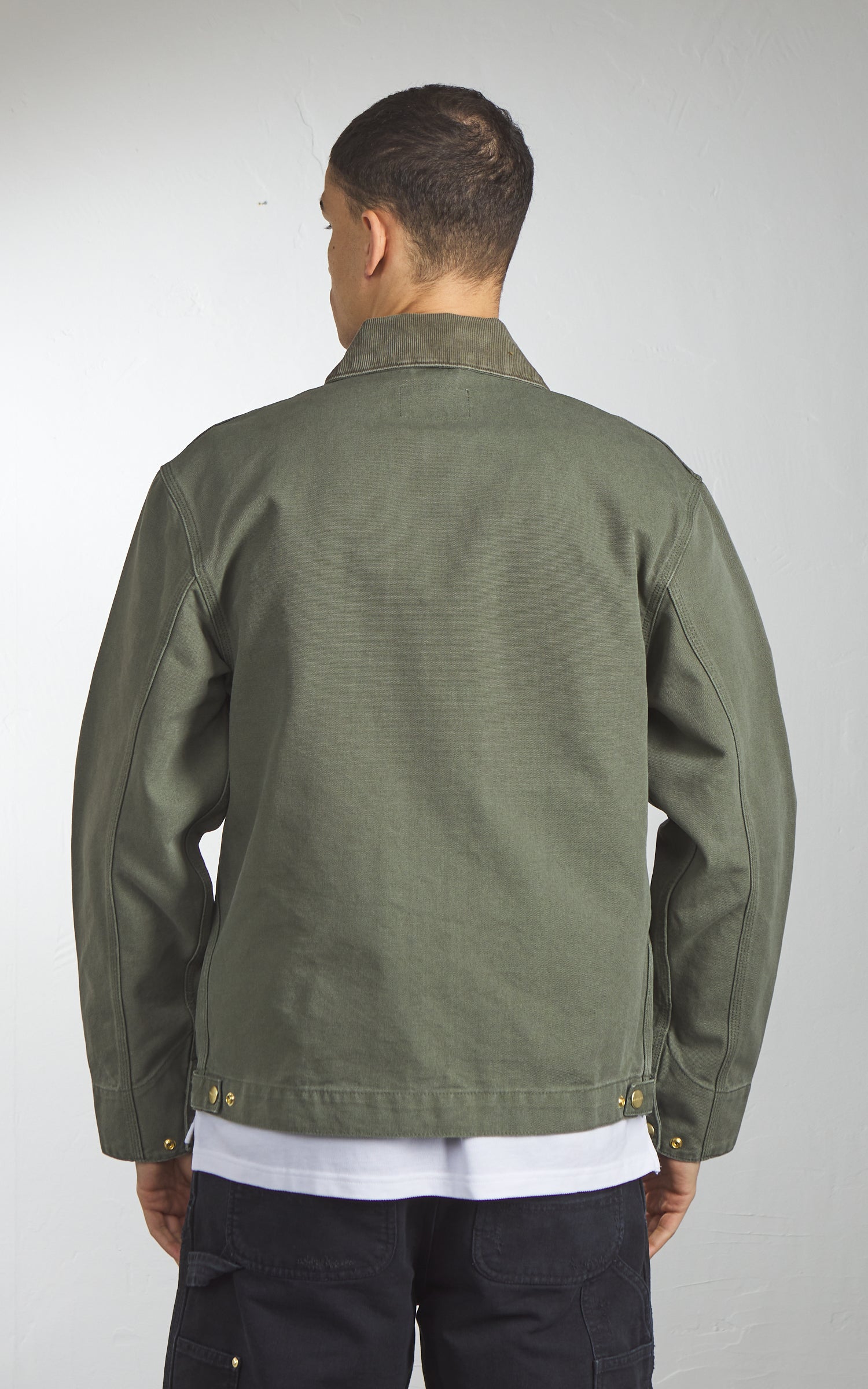 Carhartt WIP Detroit Jacket Dearborn Stone Canvas Leaf/Leaf