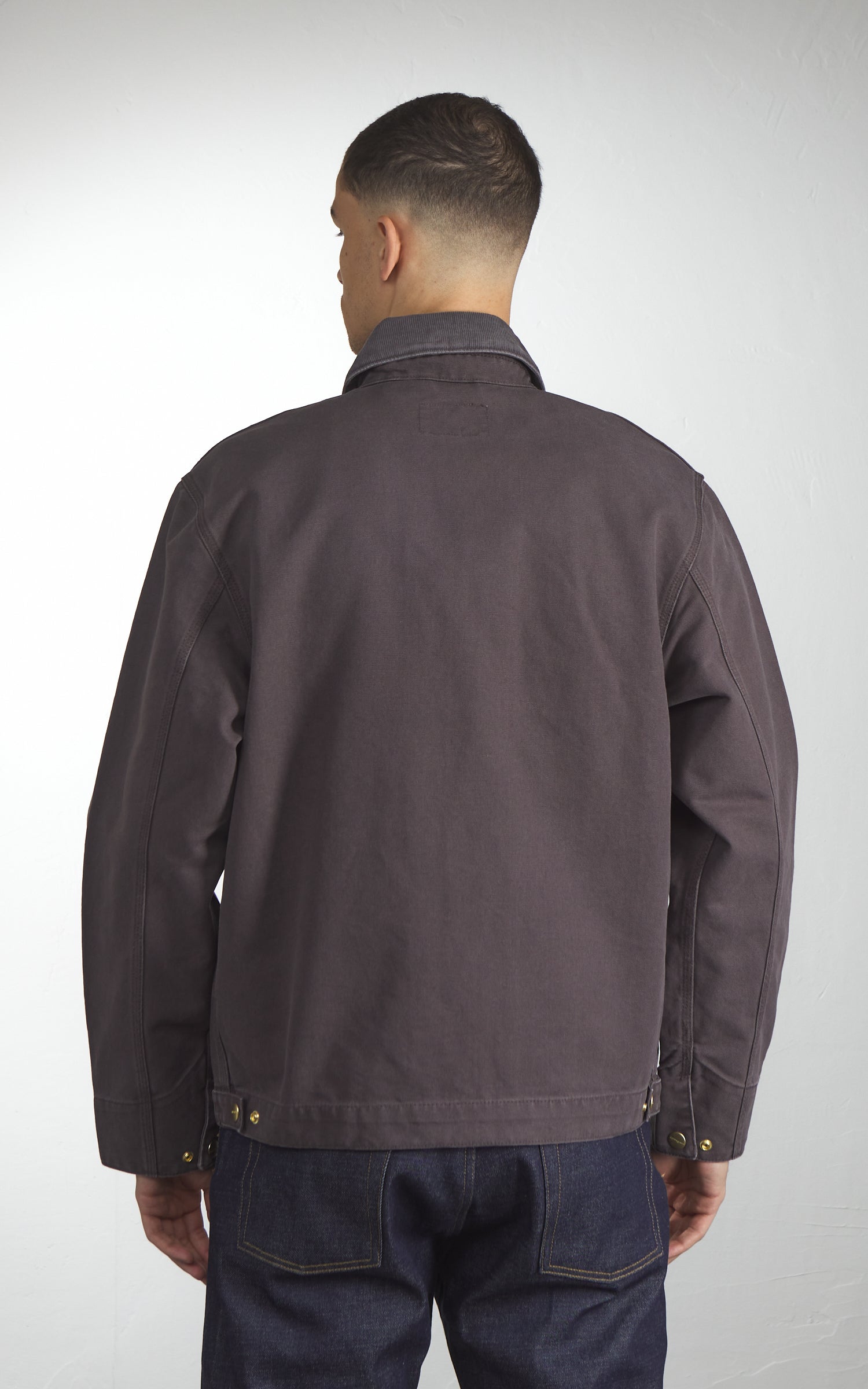 Carhartt WIP Detroit Jacket Dearborn Stone Canvas Shale/Shale