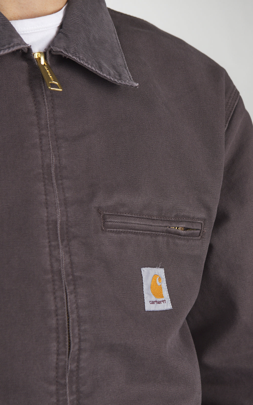 Carhartt WIP Detroit Jacket Dearborn Stone Canvas Shale/Shale