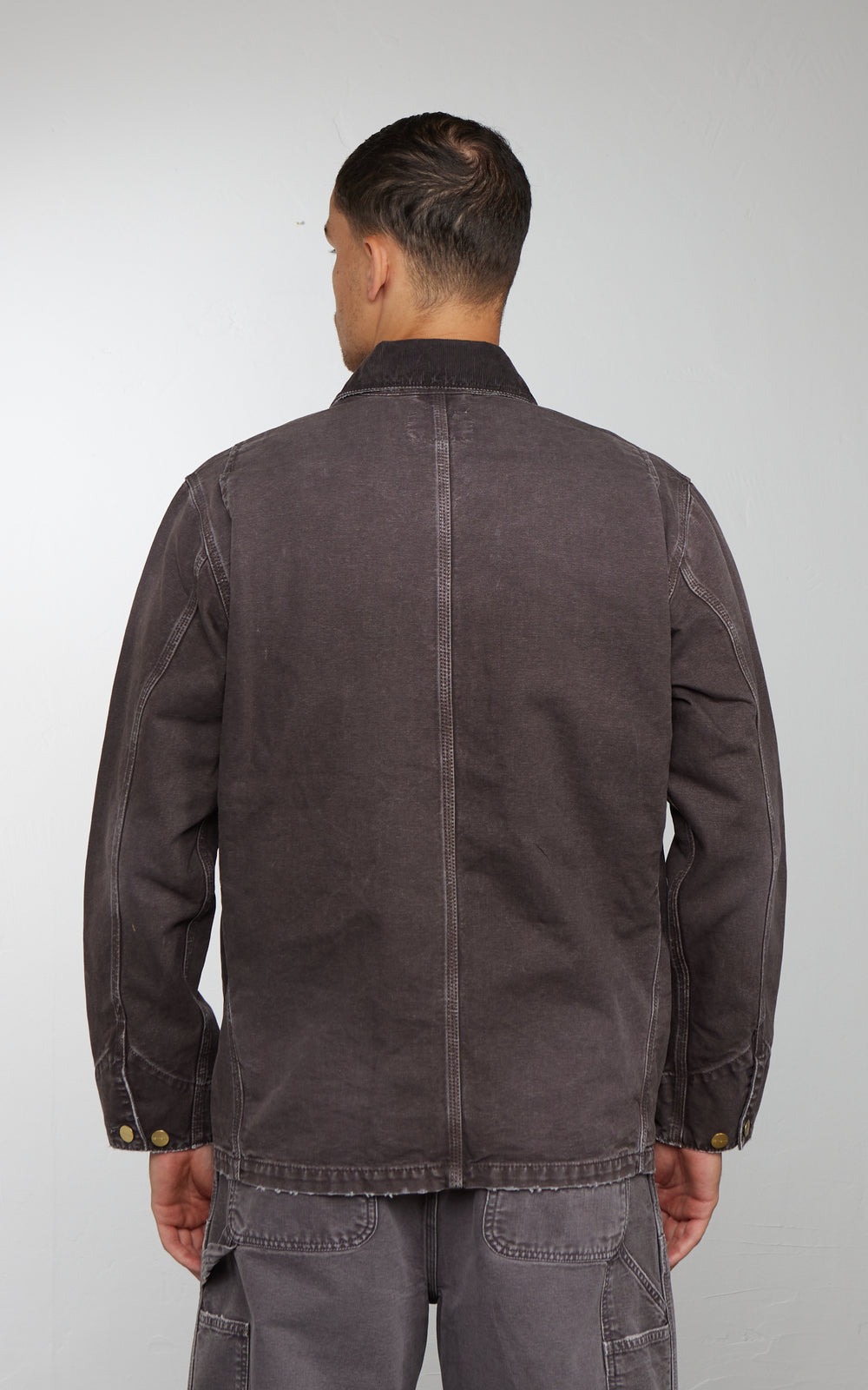 Carhartt WIP OG Chore Coat Dearborn Canvas Destroy Wash Tobacco/Tobacco