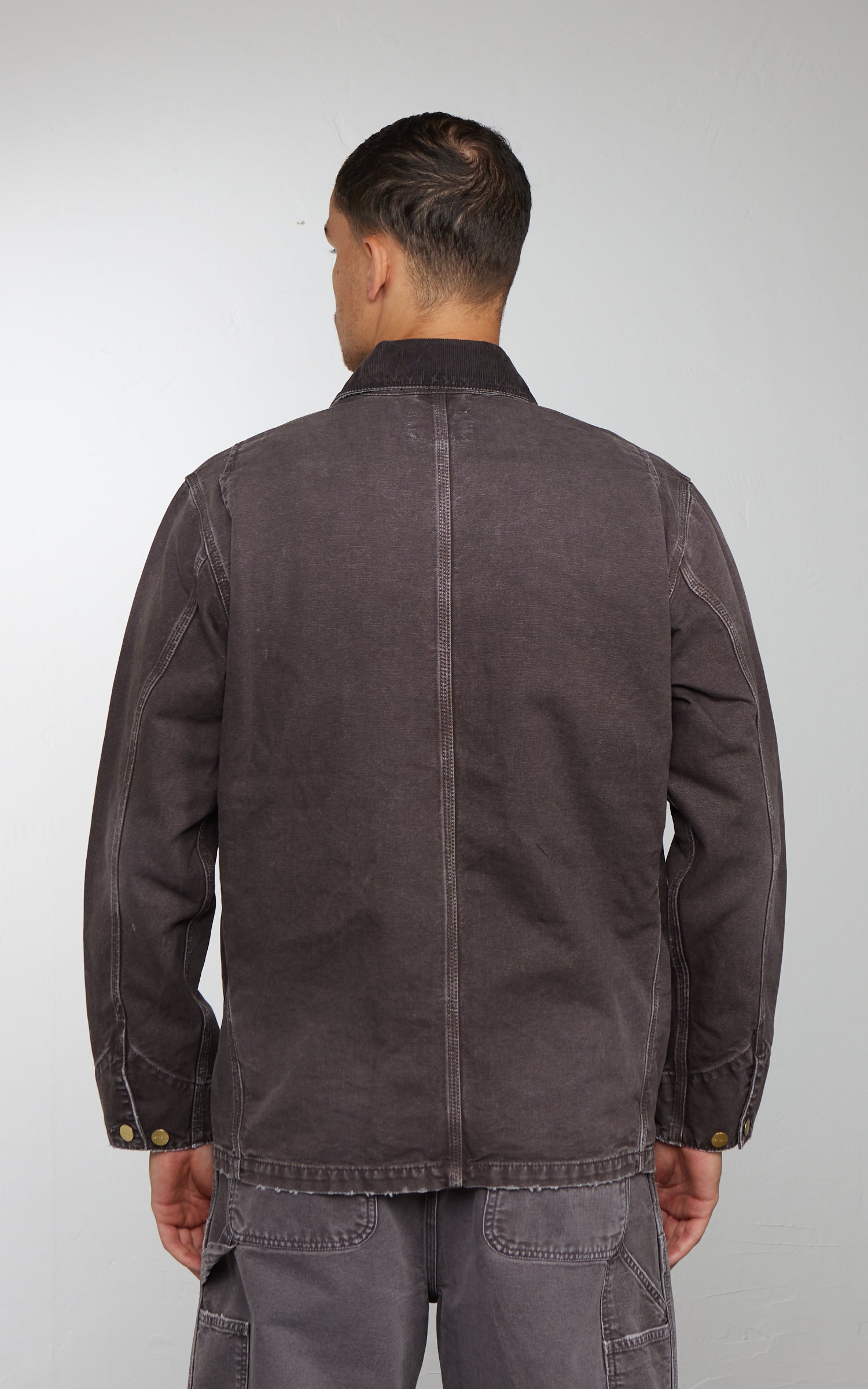 Carhartt WIP OG Chore Coat Dearborn Canvas Destroy Wash Tobacco/Tobacco