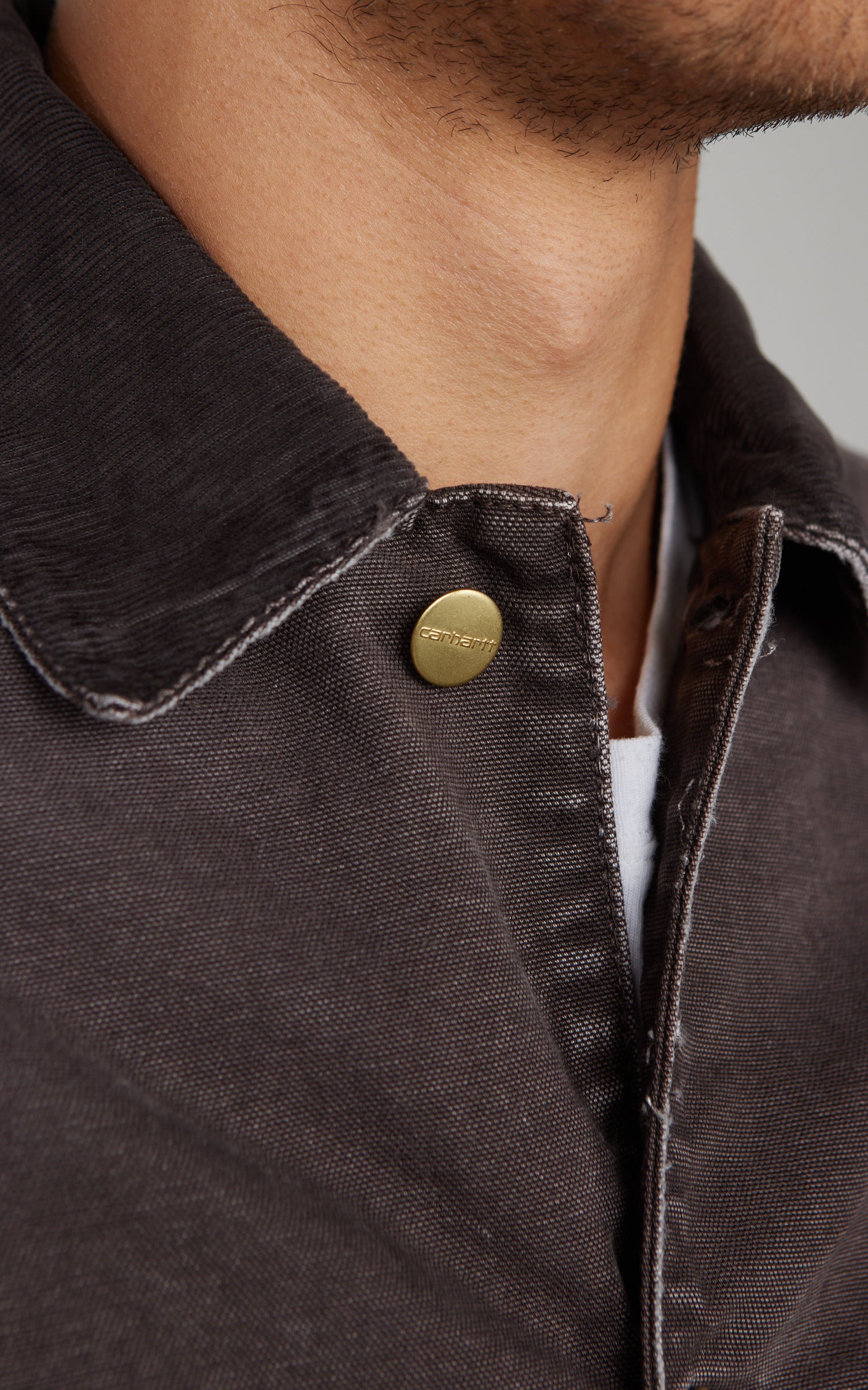 Carhartt WIP OG Chore Coat Dearborn Canvas Destroy Wash Tobacco/Tobacco